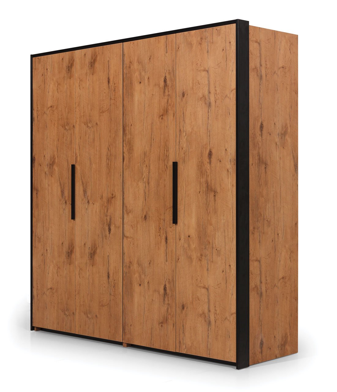 Oxford Folding Door Wardrobe 204cm in Lancelot Oak Solid Home Furniture